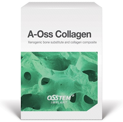 오스템임플란트가 A-Oss Collagen의 새로운 형태인 Cubic Type을 출시했다.